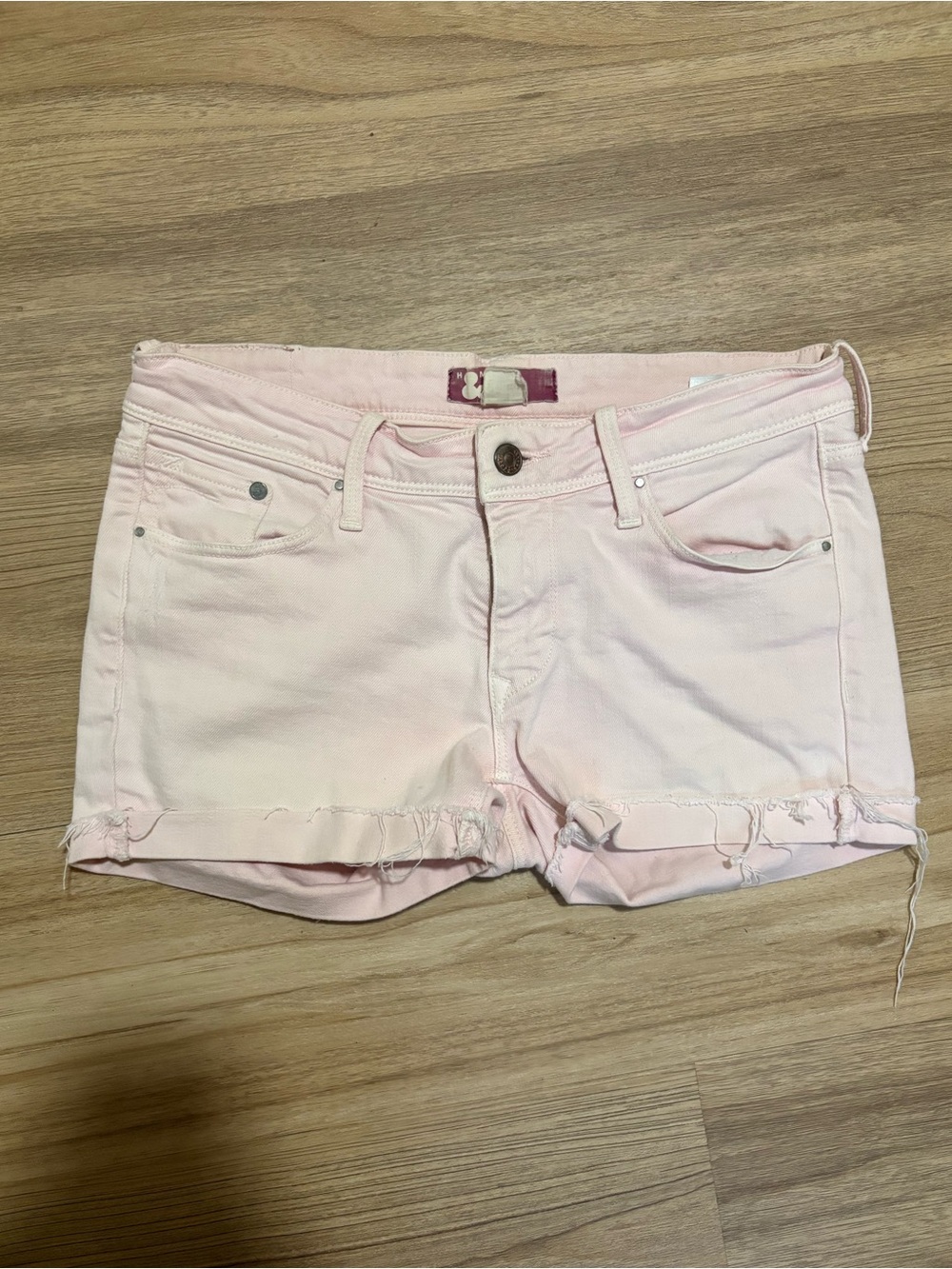 Y2K Baby Pink H&M Cutoff Denim Shorts